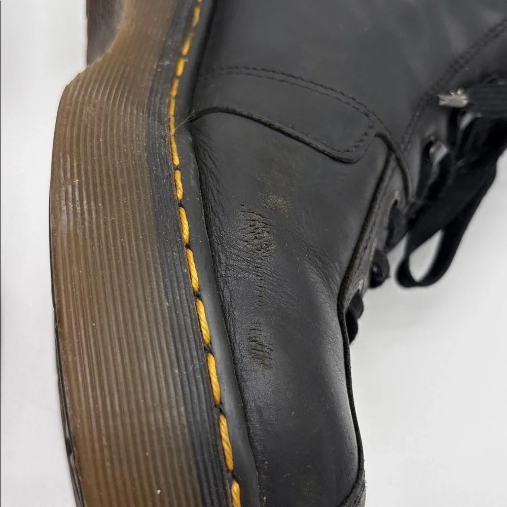 Vintage Y2K Dr. Martens Chunky Black Leather Boots 8346 Men Size 8 BLEMISH
